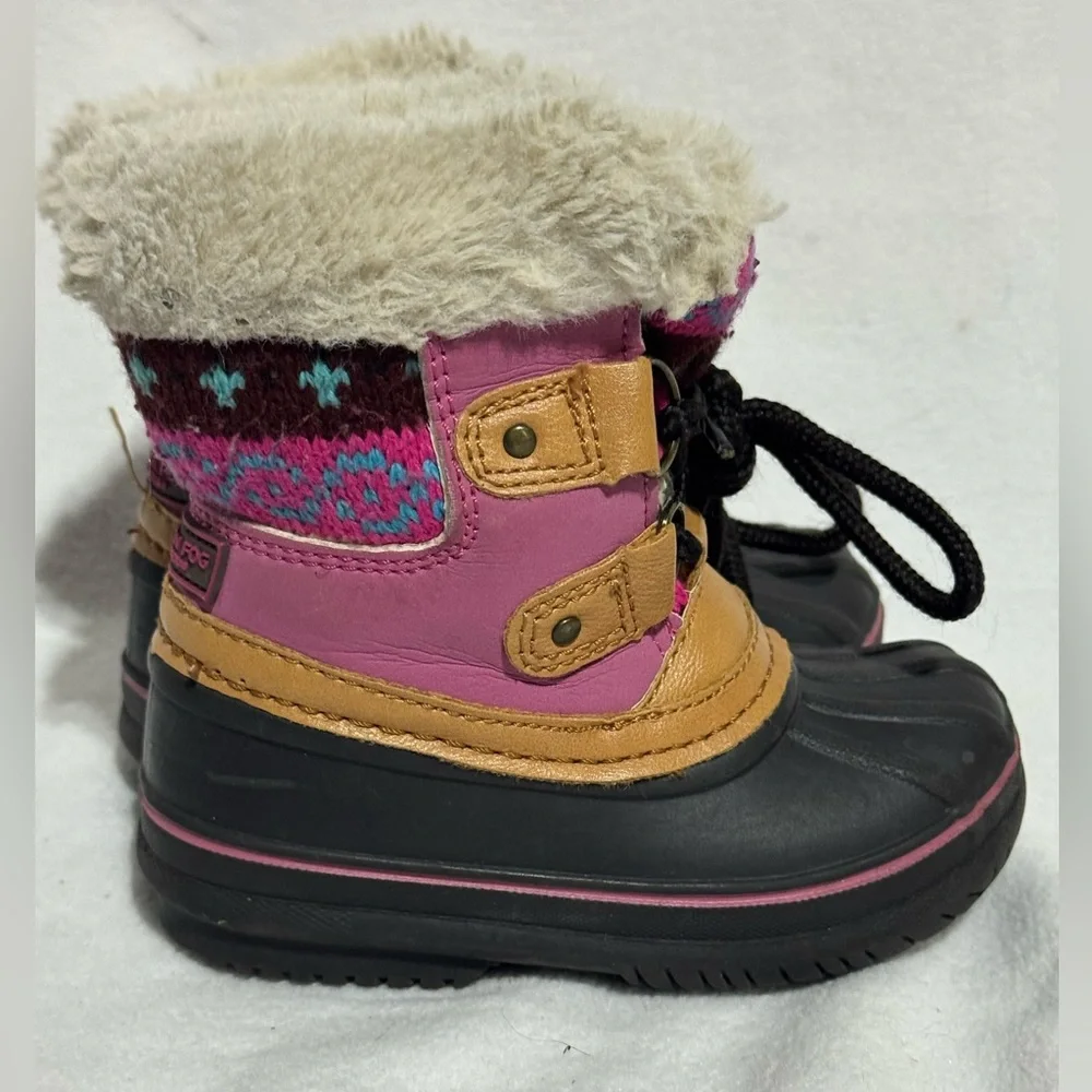London Fog Baby Girls Tiana Cold Weather Lace Up Boots size 5 - Picture 5 of 11